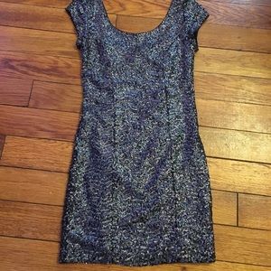 H&M Divided Iridescent Sequined Mini-Dress, Size 4